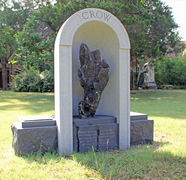 F. Trammell Crow's tombstone (File photo)